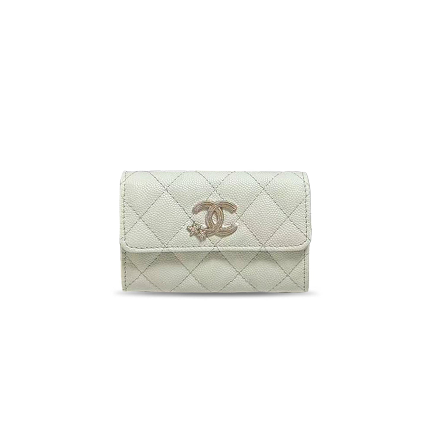 Ch**el 25b cc comet logo flap card holder ap4812 (11*8.5*3cm)