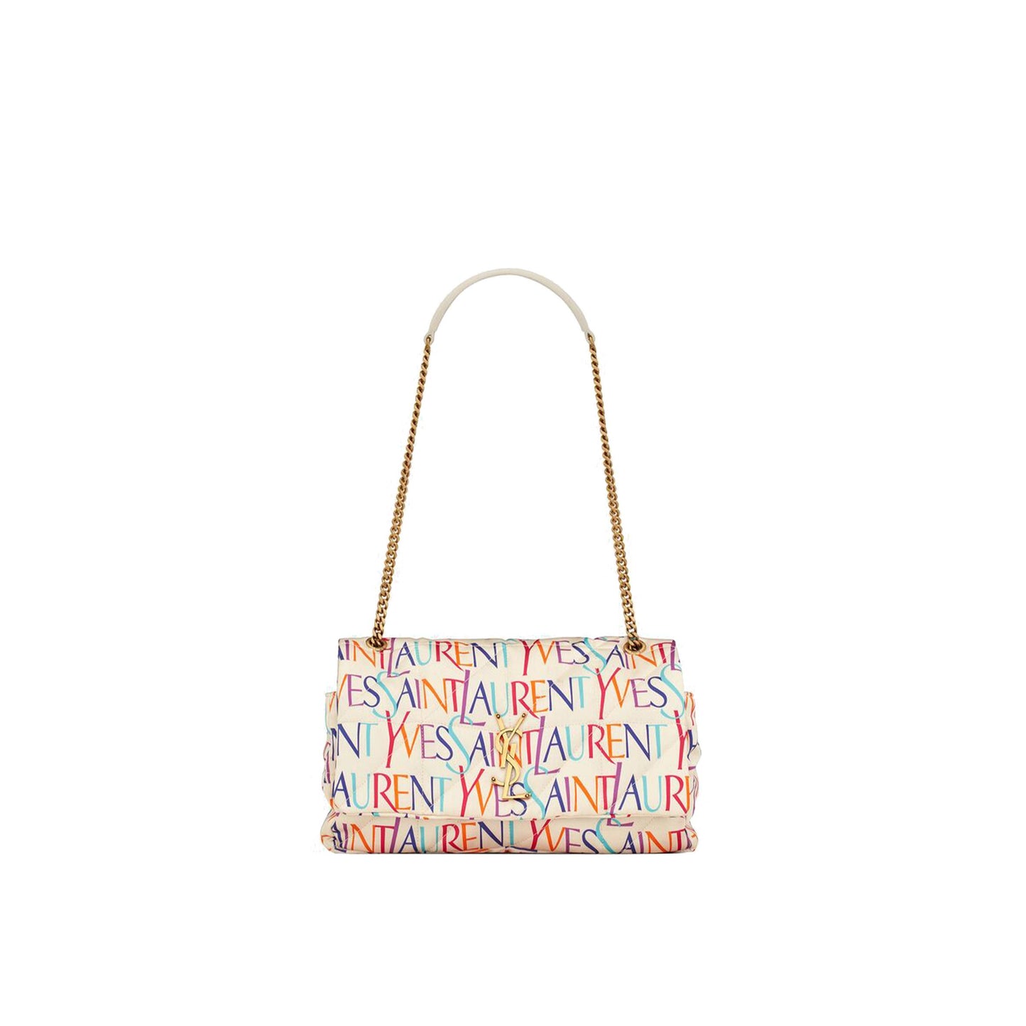 y*l jamie medium chain bag in printed yves Sa**t Lau*nt silk 515821faasj9076 (25*15*7.5cm)