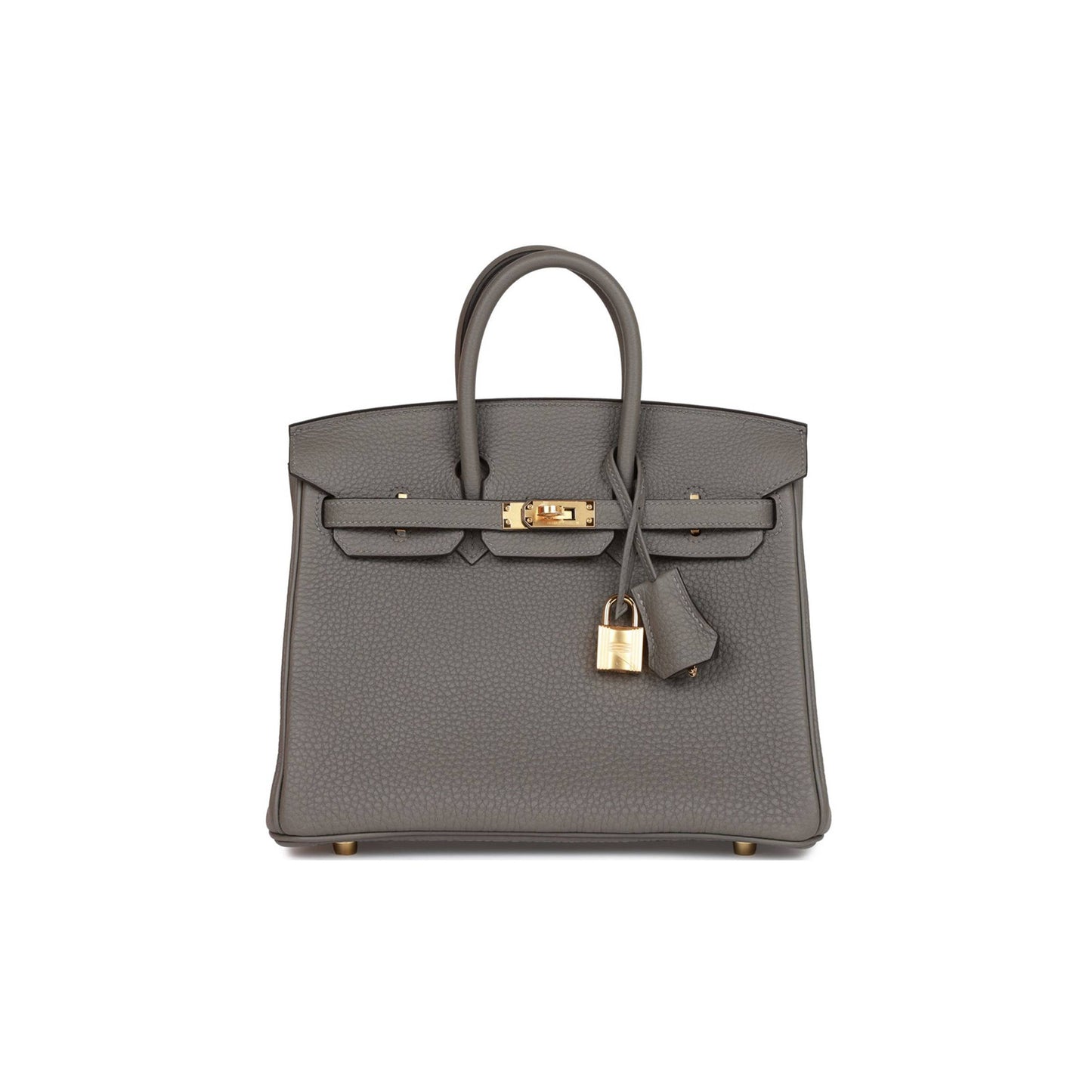 H**mes birkin 25 gris meyer togo gold hardware handmade (25cm)