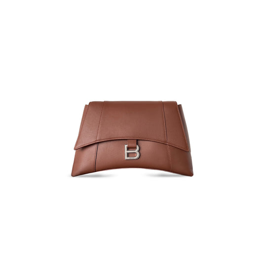 Ba*len*cia*ga down town shoulder bag in brown 7364732afbz6000 (30*17.3*9.9cm)
