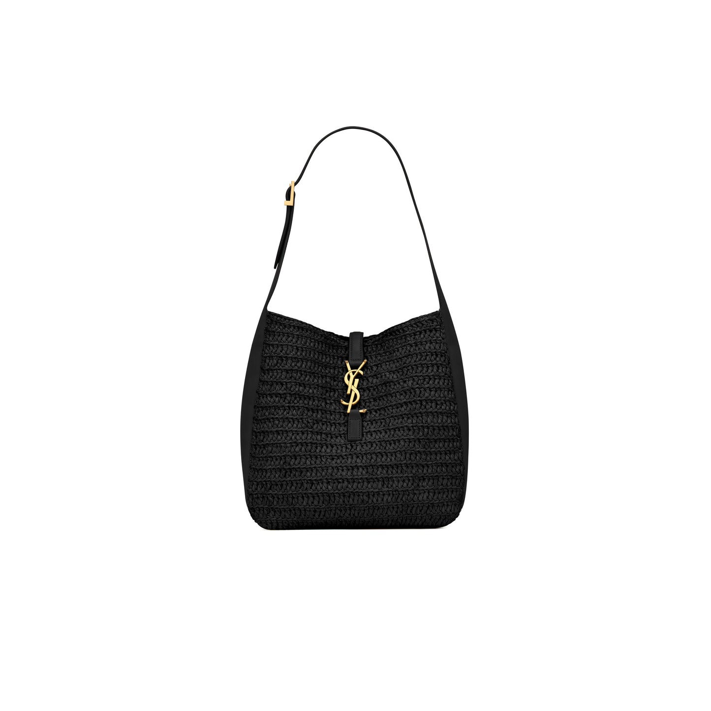 y*l le 5 À 7 S*pple small in raffia and leather 823812gaae01000 (23*22*8.5cm)