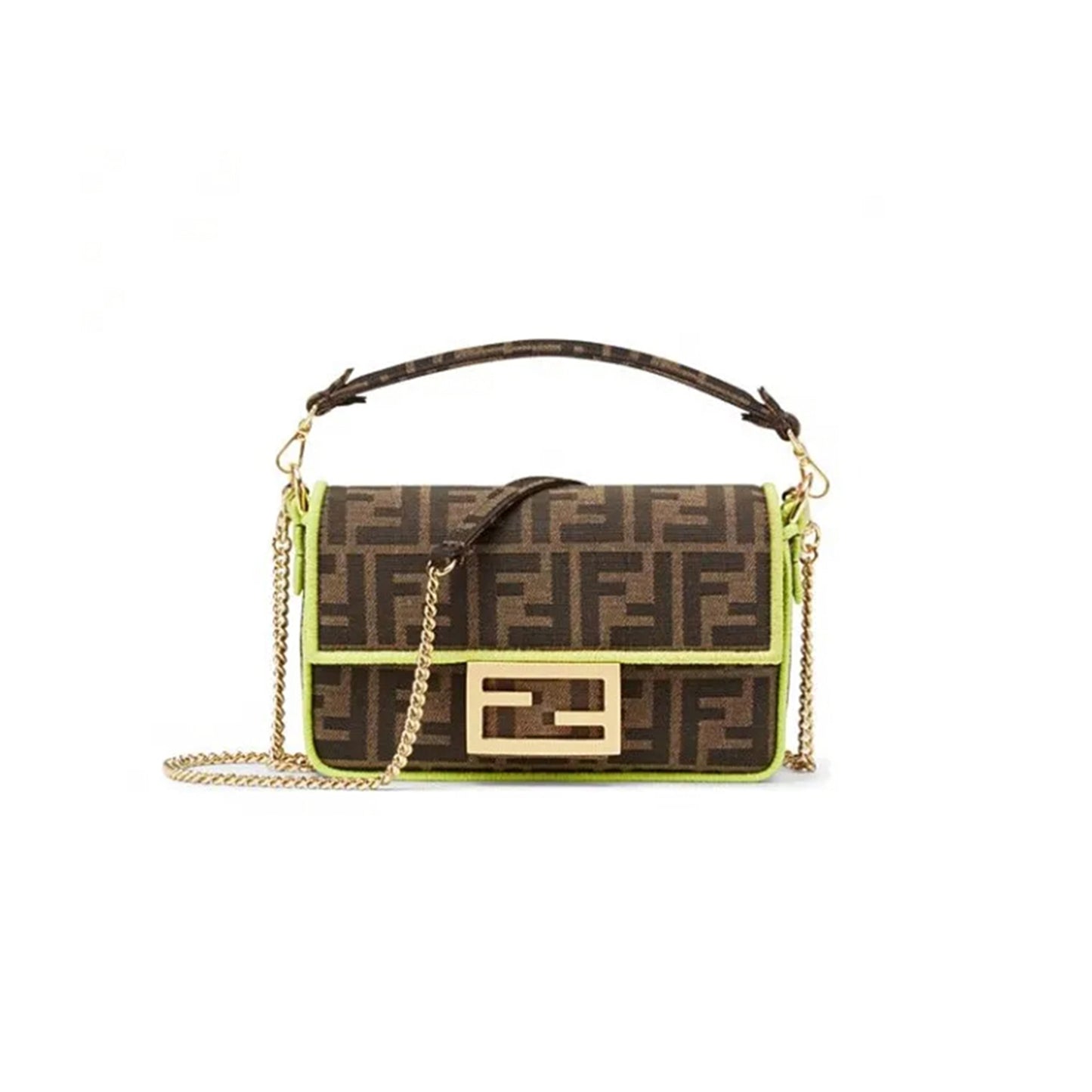 F**di baguette mini fabric brown 8bs017a6v5f17u3 (18*11*7cm)