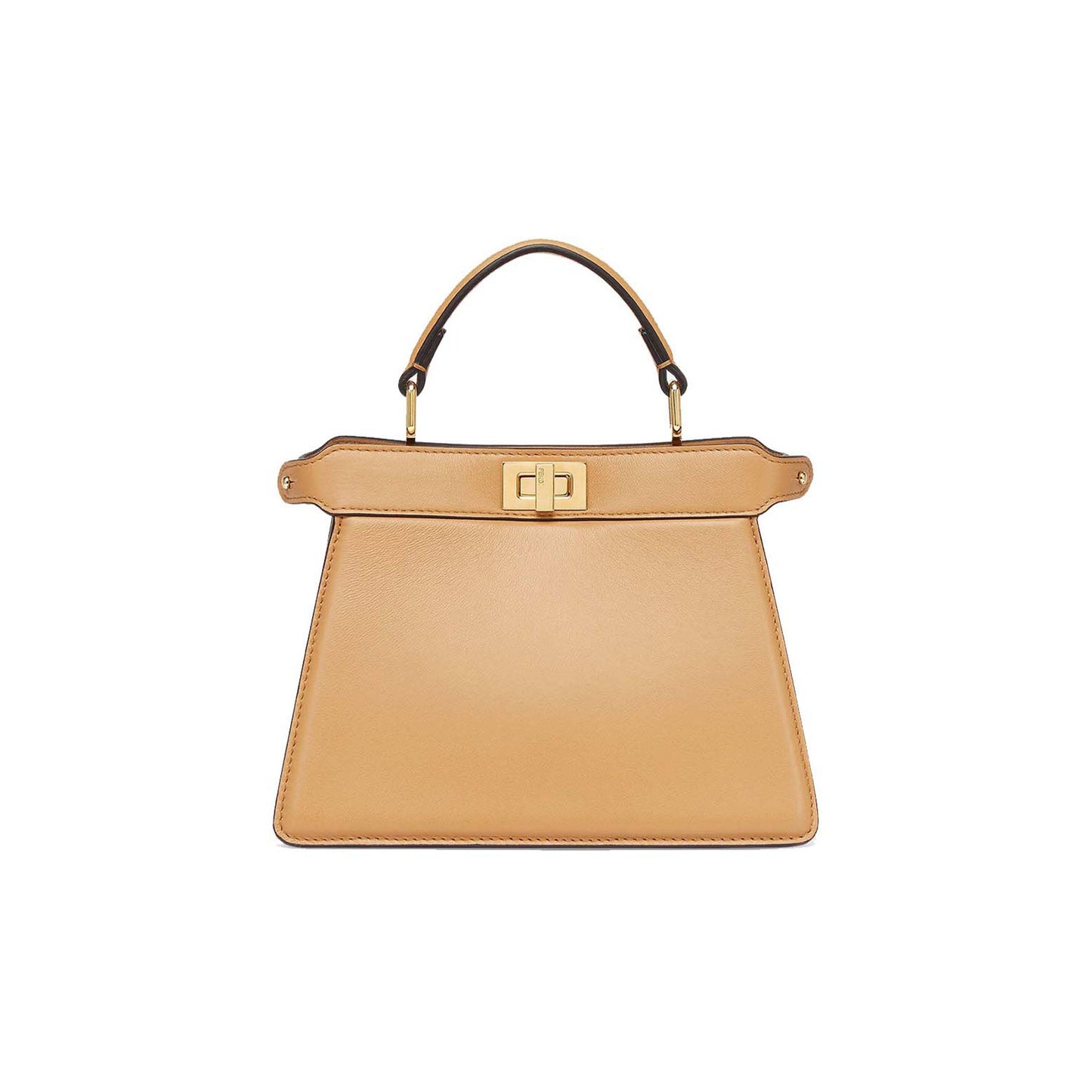 F**di peekaboo iseeu petite - beige padded nappa leather bag 8bn335abvef15kr (20*15.5*11cm)