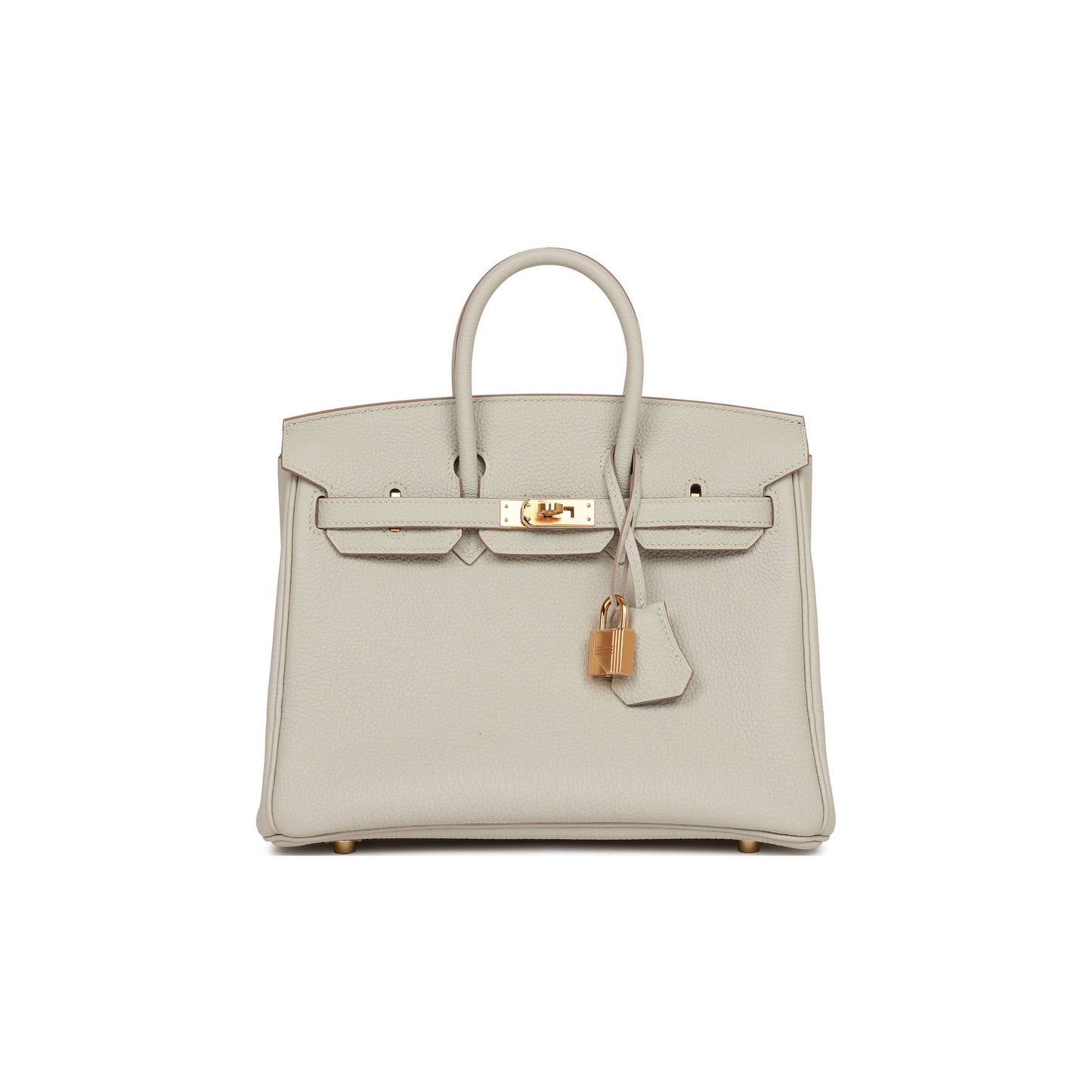 H**mes birkin 25 gris perle togo gold hardware handmade (25*19*12cm)
