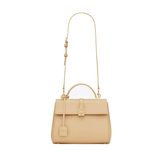Y*L le fermoir small top handle bag in shiny leather 6869822za0w9141 (25*19.5*10.5cm)
