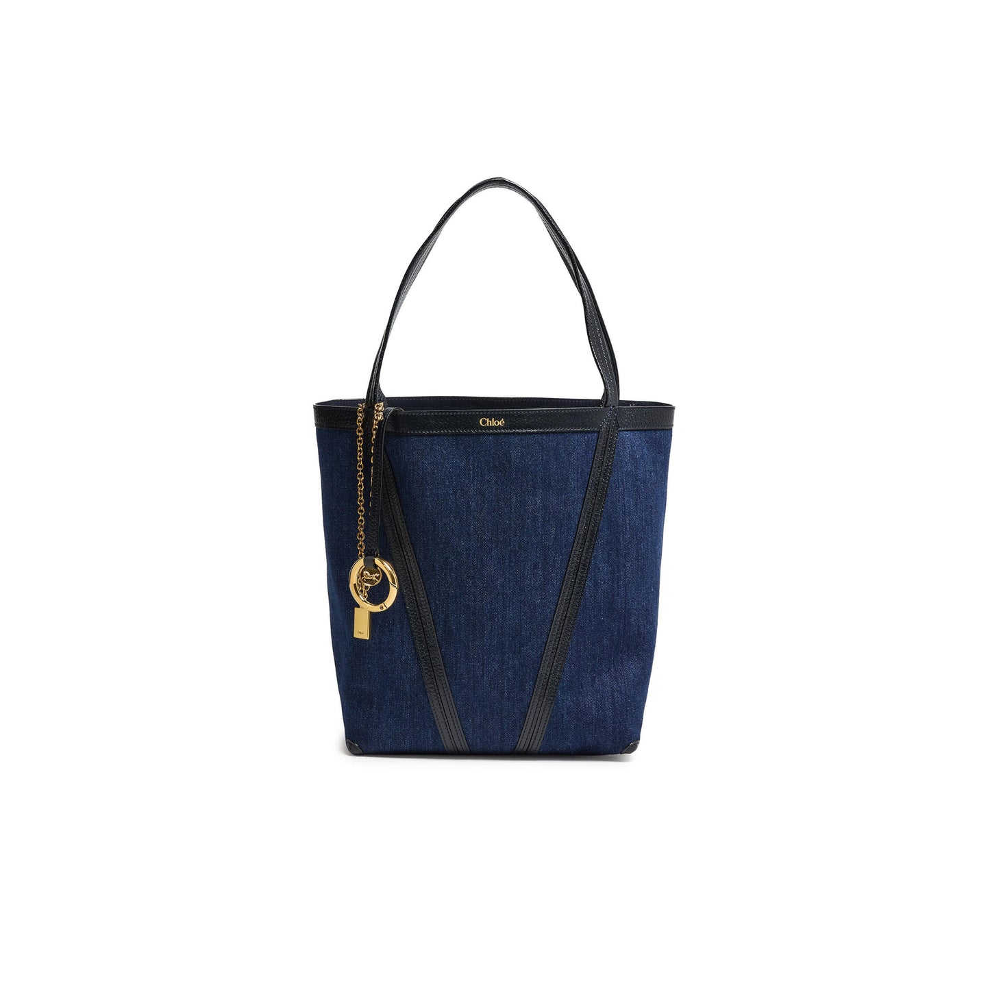 Ch10É spin tote bag in denim ch25as811p98408 (30*27*14cm)