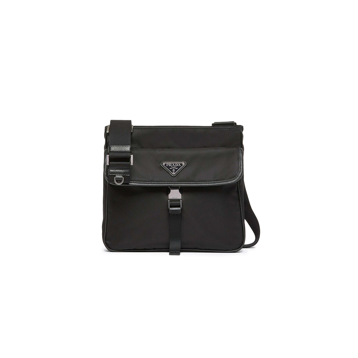 Pra*a re-nylon and saffiano leather shoulder bag 2vh110 (25*22*7cm)