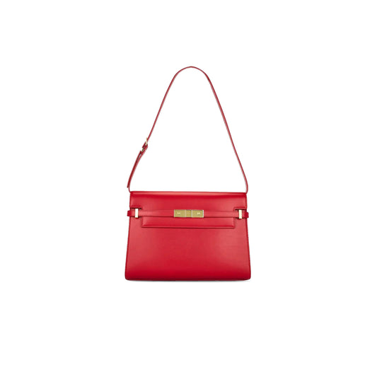 y*l manhattan shoulder bag in box Sa**t Lau*nt leather 57927142827932 (29*20*7.5cm)