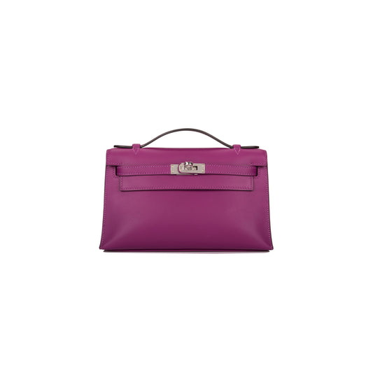 H**mes anemone swift mini kelly pochette palladium hardware (22*14*7cm)