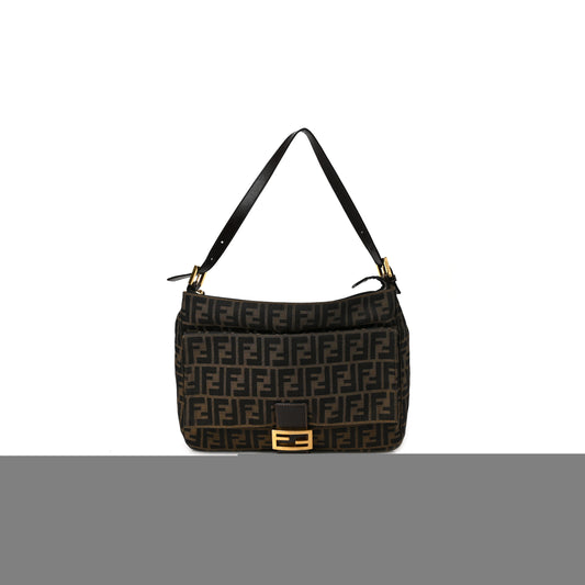 F**di zucca baguette shoulder bag tobacco (29*20*11cm)