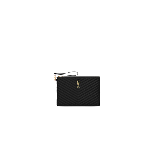 Y*L monogram tablet pouch in matelassÉ leather id 559193cwu011000（30*21.5*2cm）
