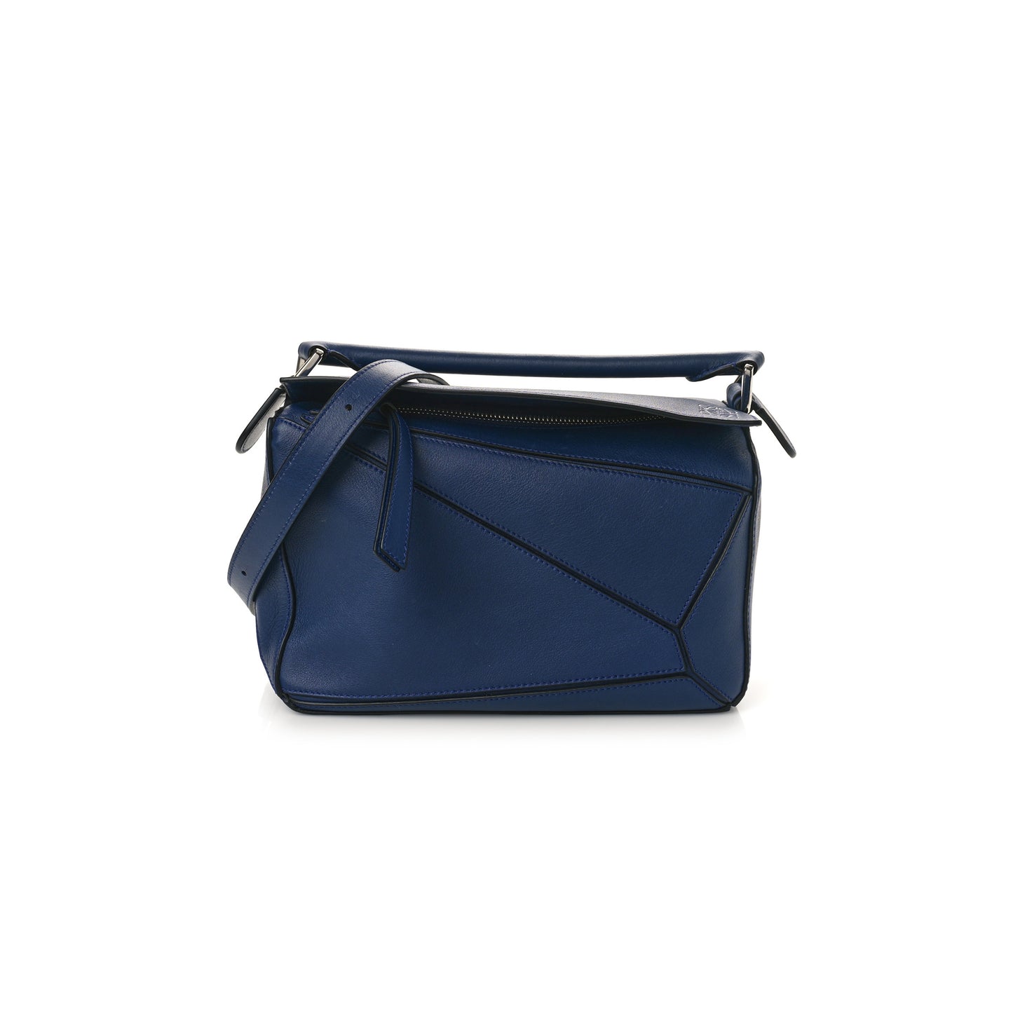 l*ew* calfskin small puzzle bag marine (24*16.5*10.5cm)
