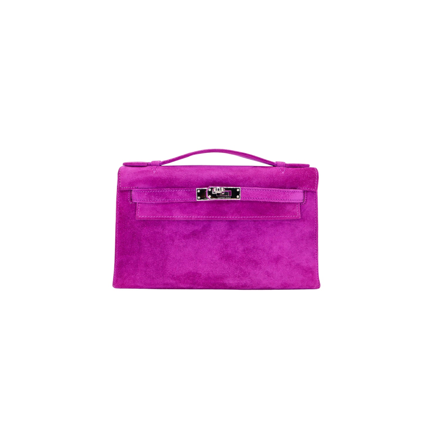 H**mes MASTER KELLY POCHETTE ULTRAVIOLET DOBLIS PALLADIUM HARDWARE (22*14*7cm)