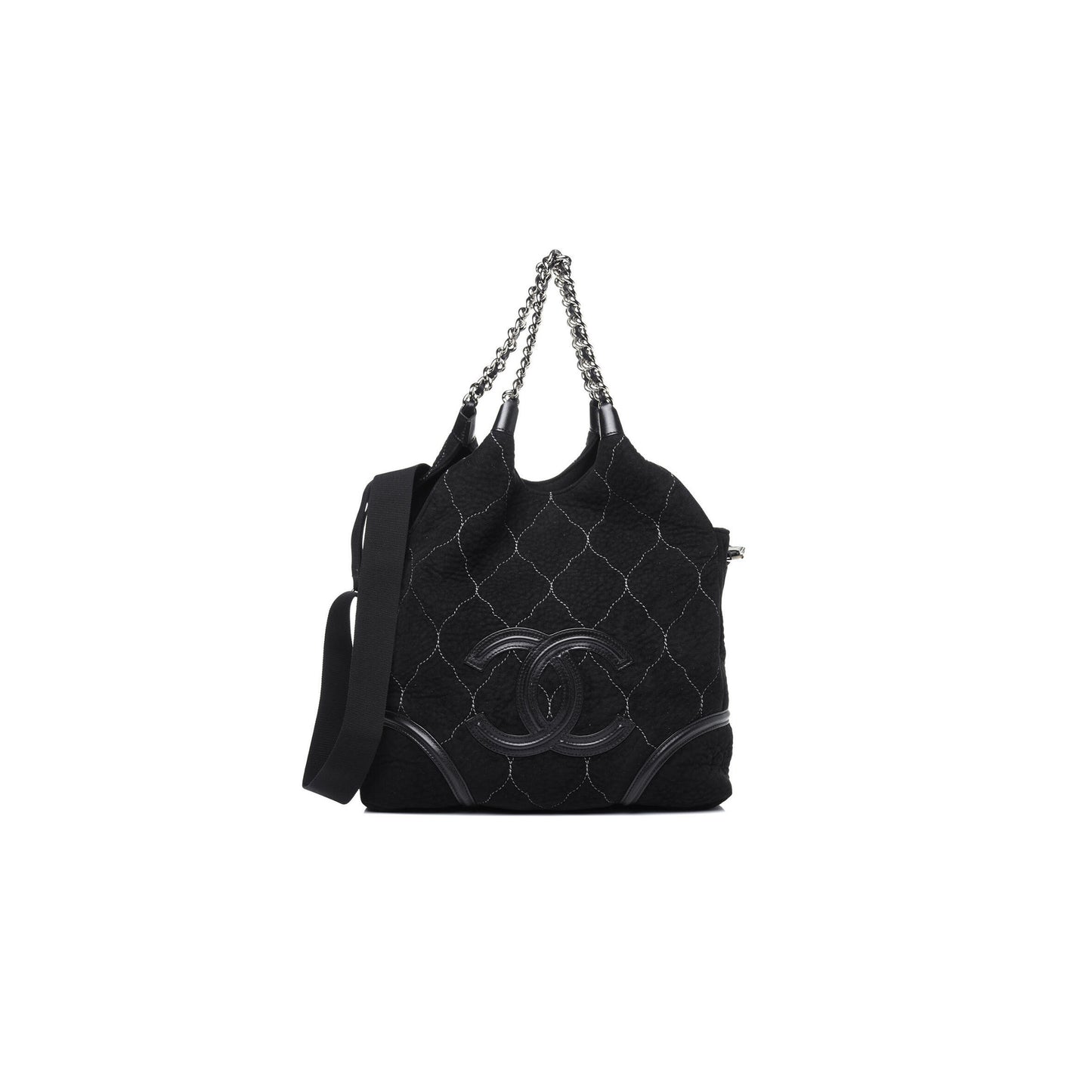 Ch**el master suede quilted rodeo drive hobo black 744000 (36*33*10cm)