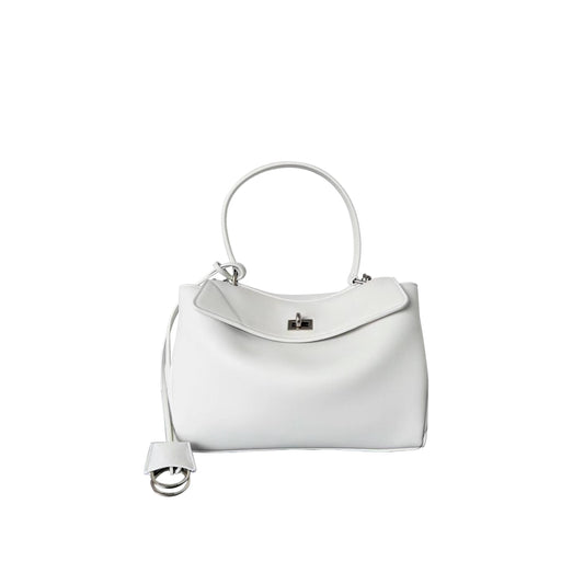 Ba*len*cia*ga rodeo medium tote bag silver hardware (35*23*11cm)