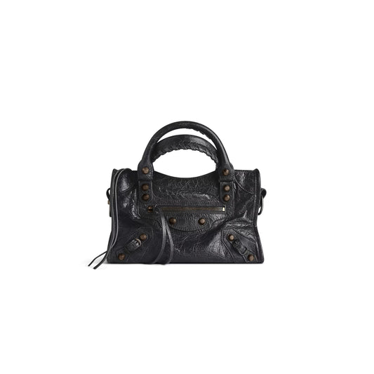 Ba1en*iaga women''s le city bag mini in black 8063952abek1000 (23.8*16*6.3cm)
