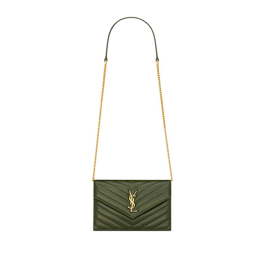 Y51 cassandre envelope chain wallet in lambskin 857605aaa443189 (19*12.5*3.5cm)