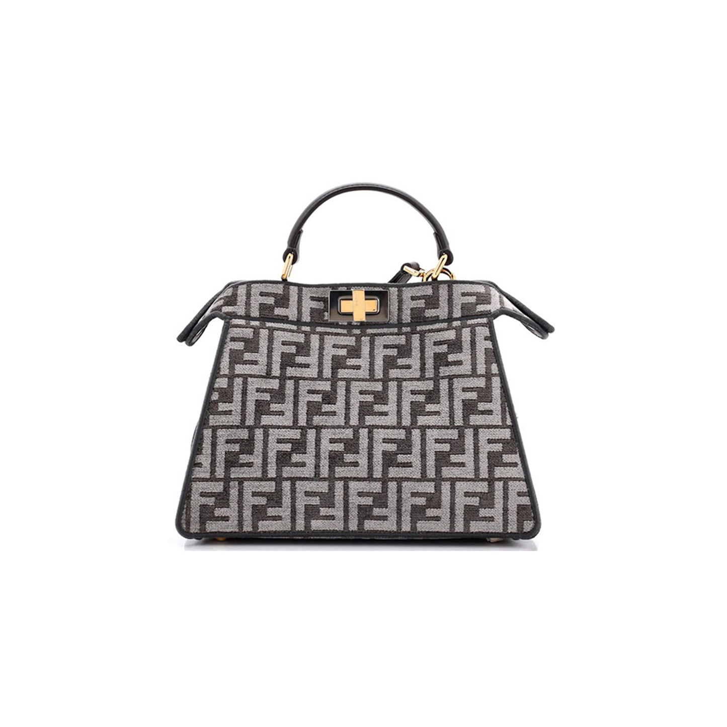 F**di peekaboo iseeu bag zucca tapestry small (28*20*11cm)