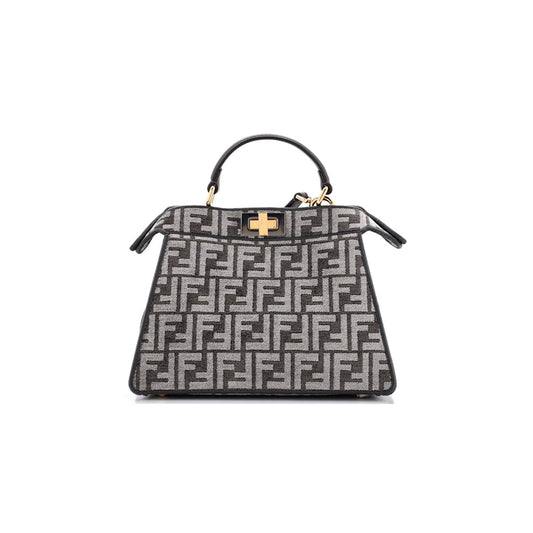 F**di peekaboo iseeu bag zucca tapestry small (28*20*11cm)