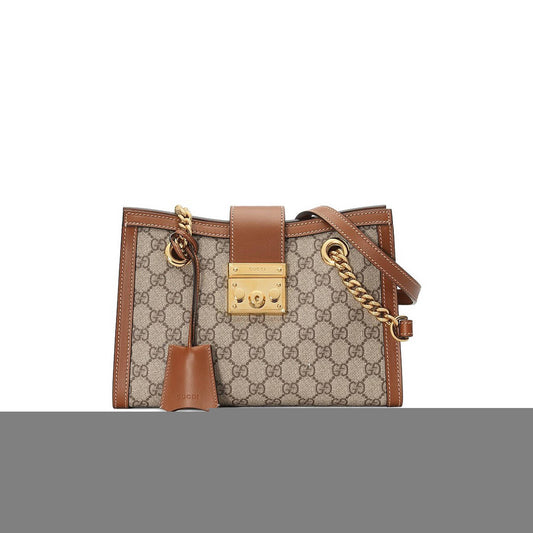 G*u*i padlock small gg shoulder bag   ‎498156 (26*18*10cm)