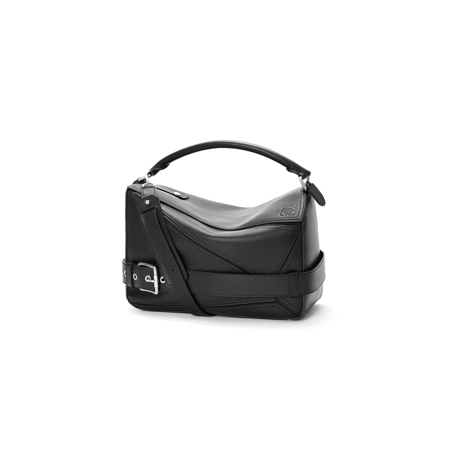 L0ew* large puzzle biker bag in shiny calfskin b510bp1x01 (33*21.5*14.7cm)