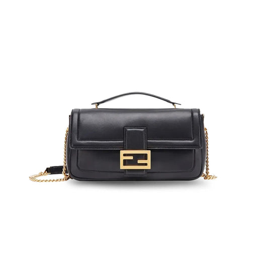 F**di nappa apolo chain baguette black 8br783acnxf15zw (27*13*6cm)