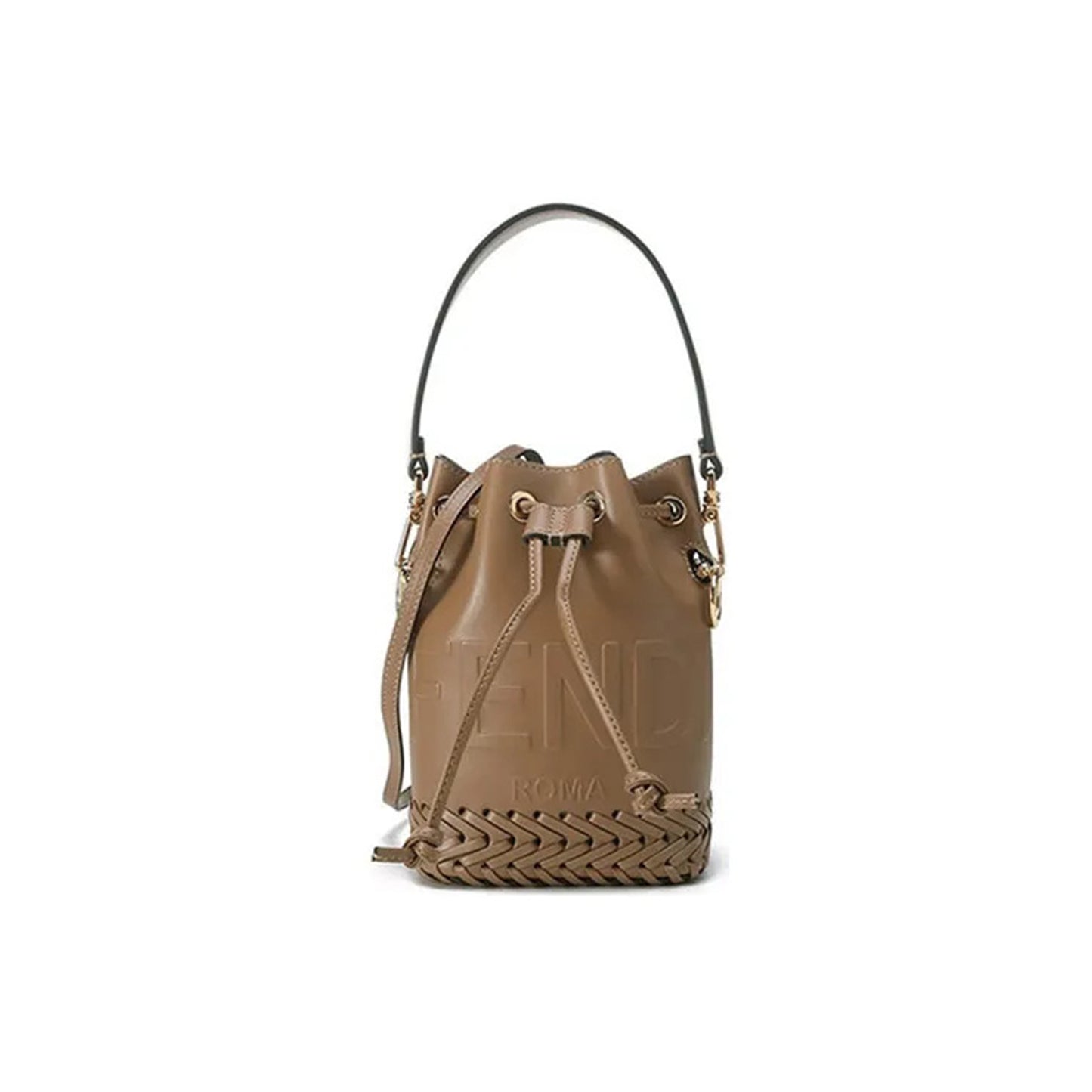 F**di mini mon tresor bucket bag 8bs010agv0f11wp (20*15*11cm)