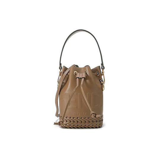 F**di mini mon tresor bucket bag 8bs010agv0f11wp (20*15*11cm)
