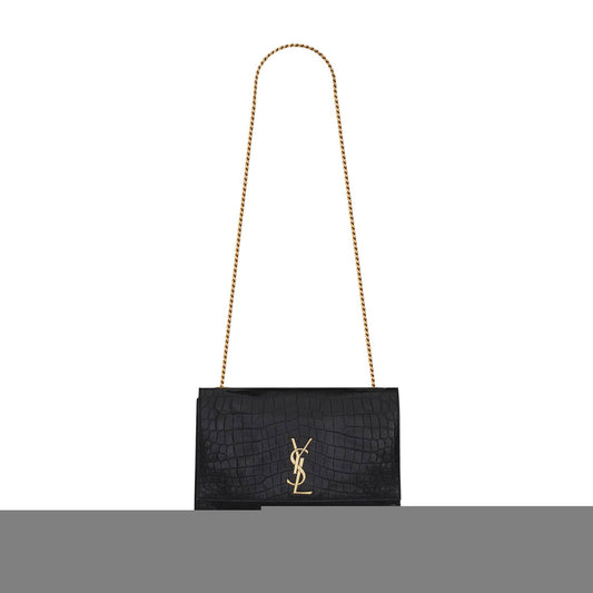 Y*L kate medium reversible chain bag in suede and crocodile-embossed leather 55380424o1w1062 (28.5*20*6cm)