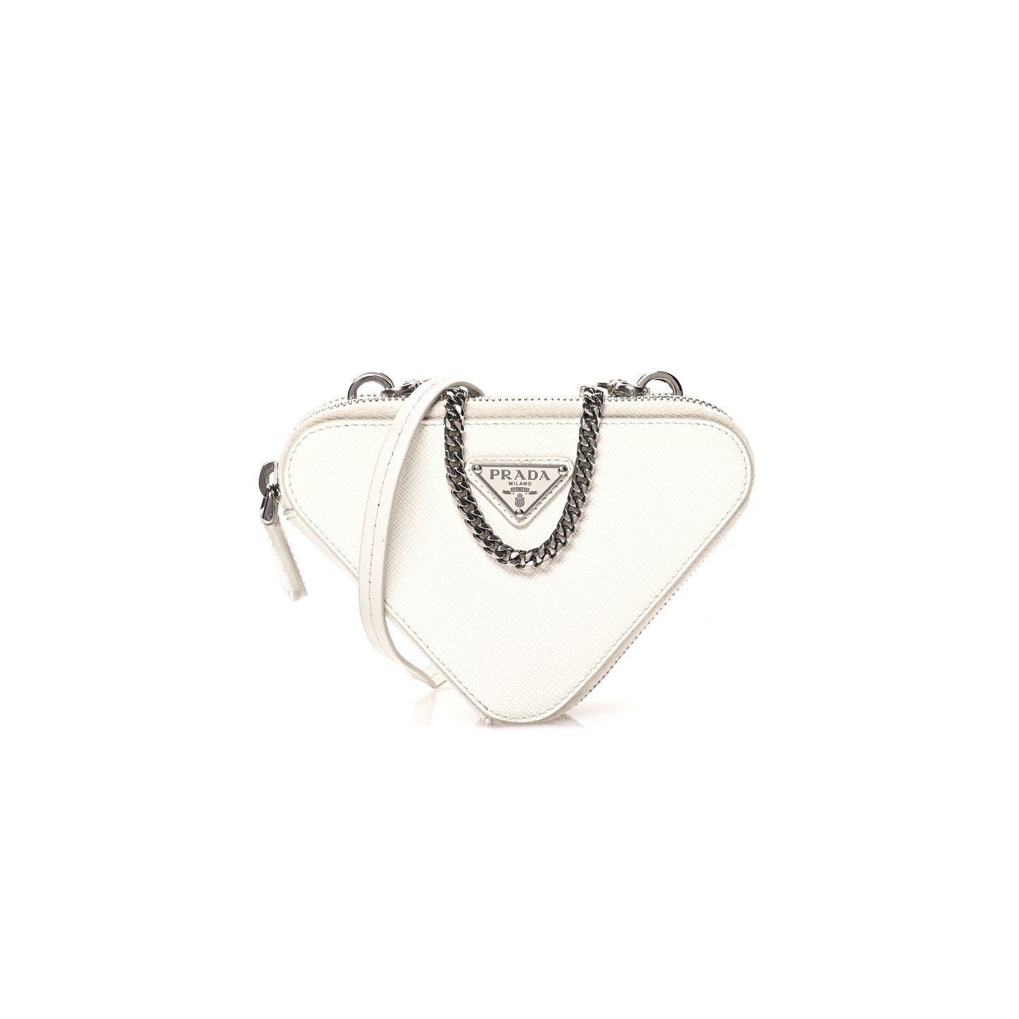 Pra*a saffiano leather mini pouch 1nr015 (15*10cm)
