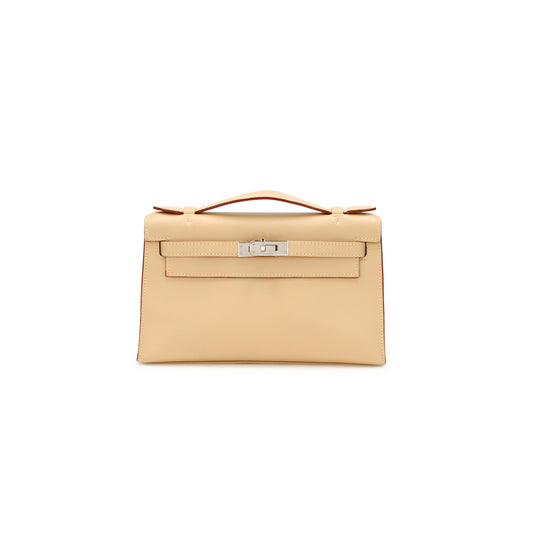 H**mes parchemin swift kelly pochette palladium hardware (22*14*7cm)