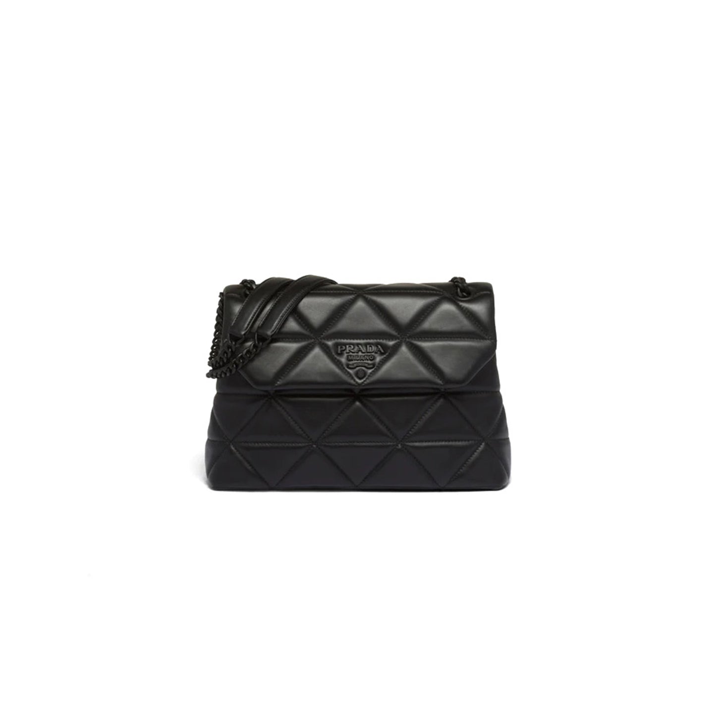 Pra*a large nappa leather Pra*a spectrum bag 1bd231 (27*18.5*9cm)