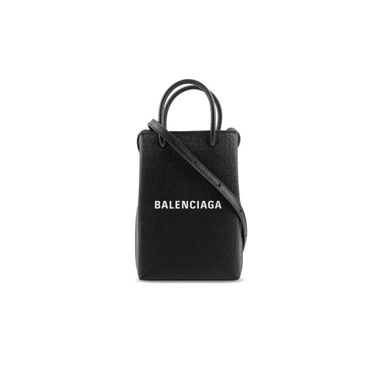 Ba*len*cia*ga shopping phone holder bag black 593820 (18*11*5cm)