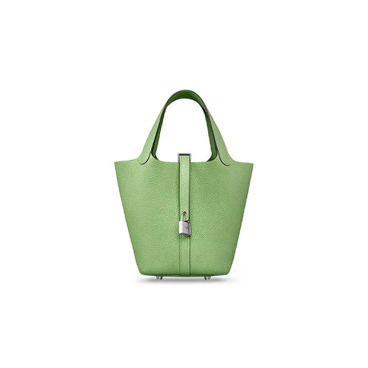 H**mes picotin lock 18 taurillon clemence h073597ck3i (18*18*13cm)