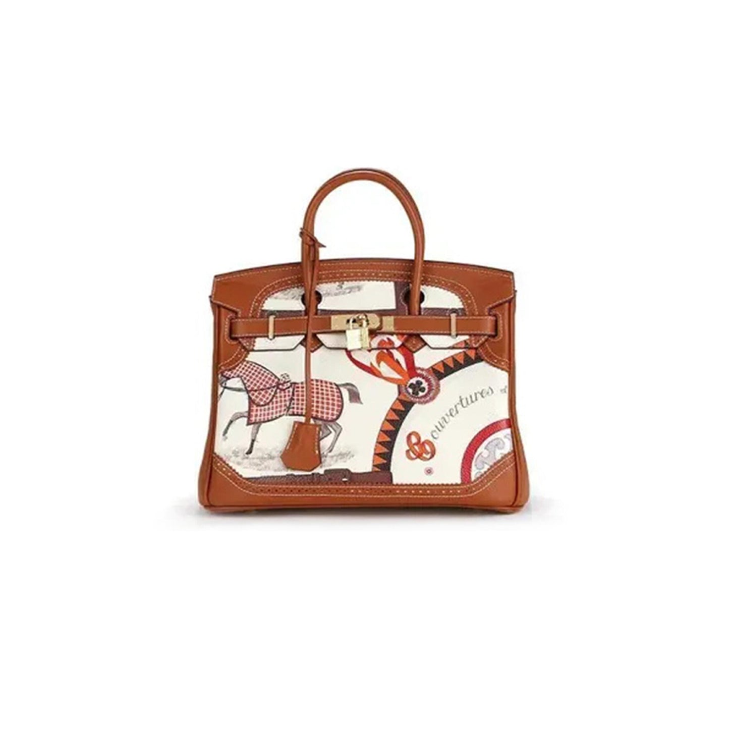 h**mes master birkin 30cm G01den brown swift cowhide with horse totem (30*23*15cm)