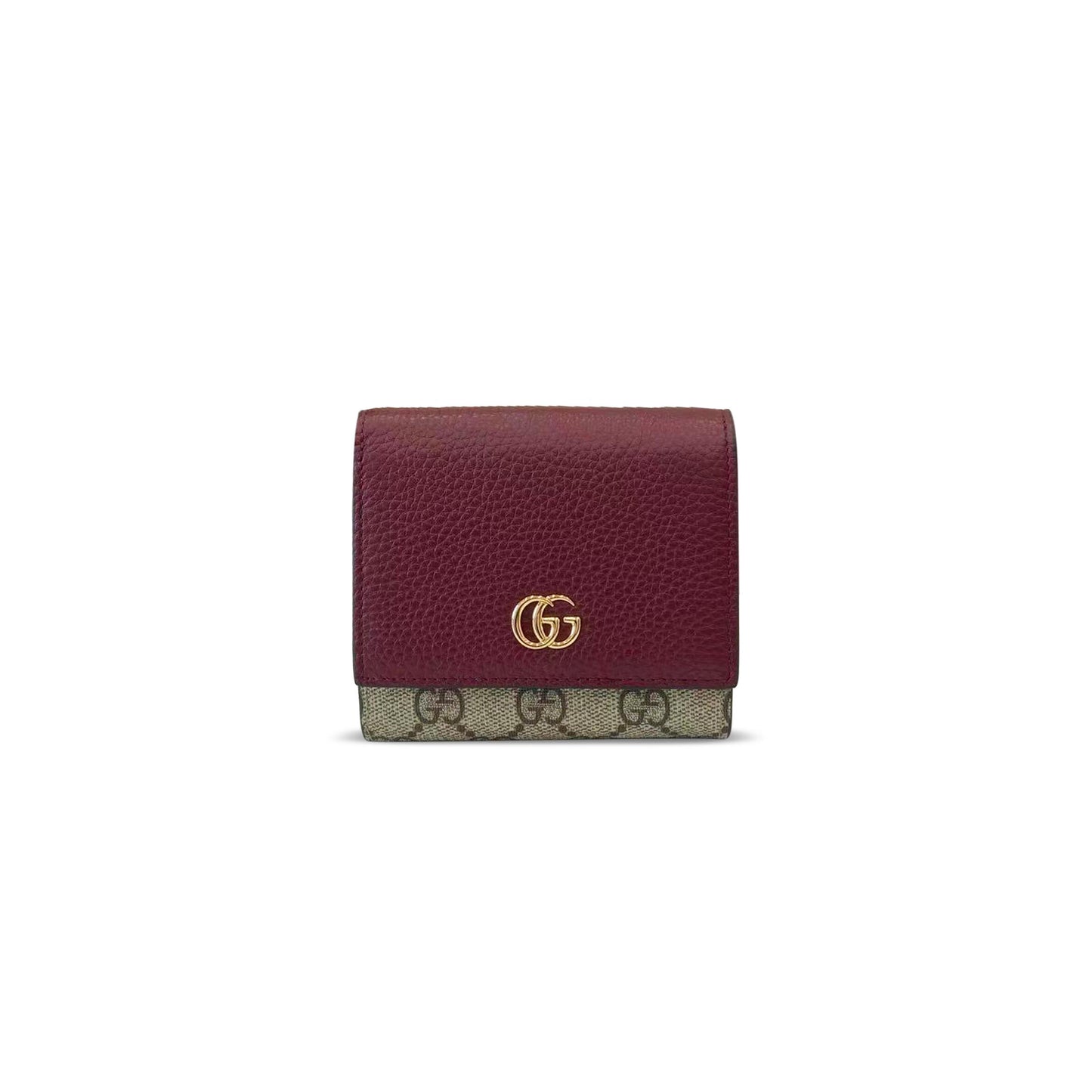 Gvc*1 gg marmont bi-color medium wallet 598587 (12*10*3cm)