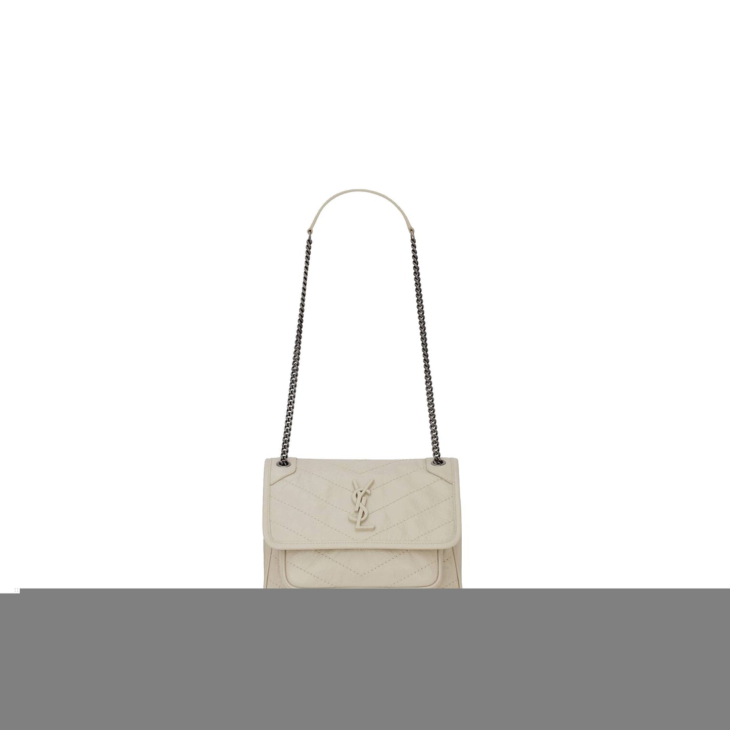 Y*L niki baby chain bag in crinkled vintage leather 6331600en049207 (21*16*7.5cm)