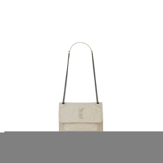 Y*L niki baby chain bag in crinkled vintage leather 6331600en049207 (21*16*7.5cm)