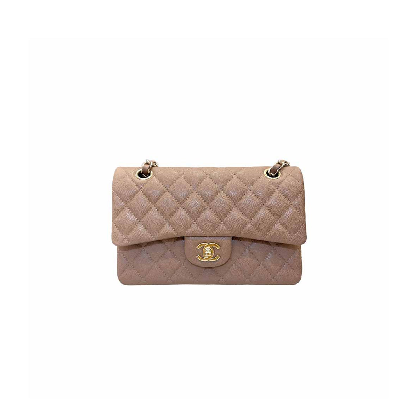 Ch*el classic flap bag khaki small (23*14.5*6cm)