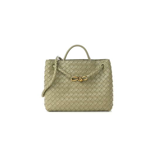 bo*te*ga Ve*ne*ta nappa intrecciato medium andiamo shoulder bag travertine (32*25*11cm)