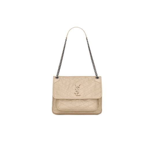 Y*L niki medium chain bag in crinkled vintage leather 6331583002654 (28*20*8.5cm)