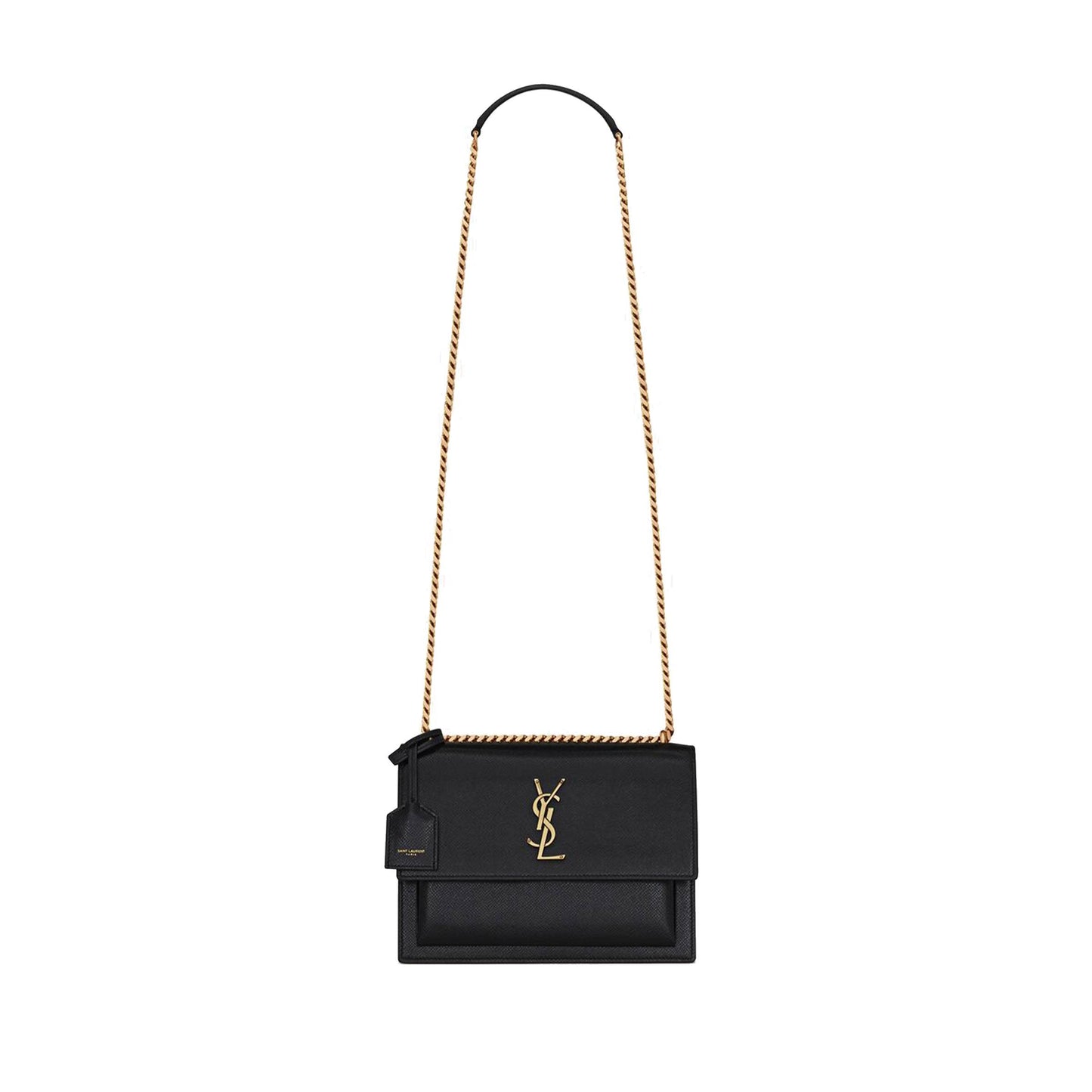 Y*L sunset medium chain bag in coated bark leather 442906h3z0w1000 (22*16*6.5cm)