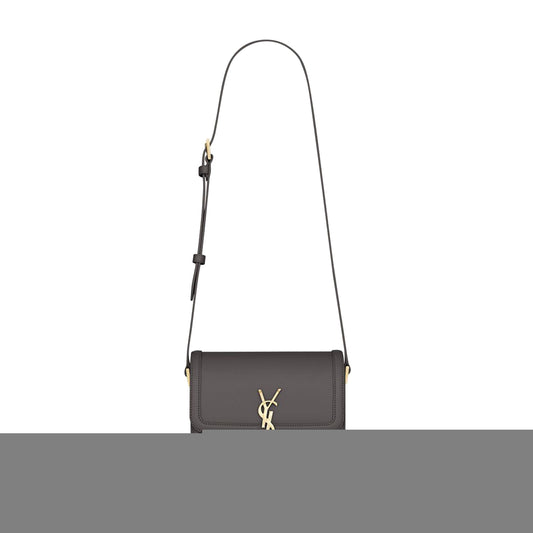 y*l solferino small satchel in box Sa**t Lau*nt leather 6343060sx0w1112 (19*13*5cm)