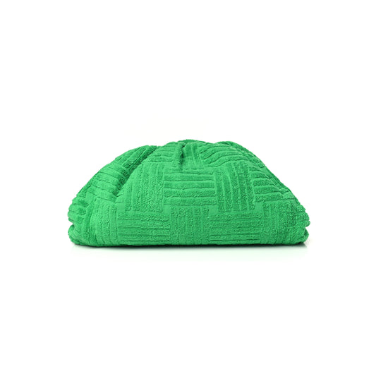 bo*te*ga Ve*ne*ta sponge fabric the pouch clutch grass (29*17*11cm)