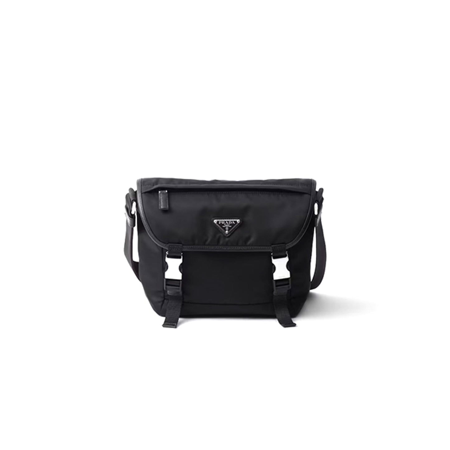 Pra*a re-nylon and saffiano leather shoulder bag 2vd066 (22.5*18*10cm)