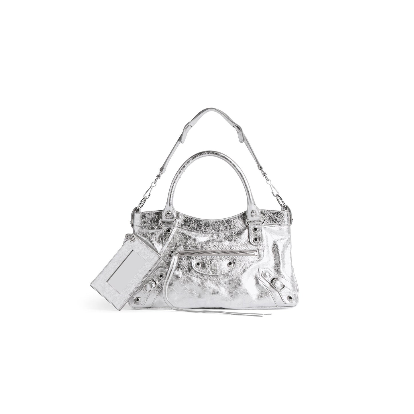Ba1en*iaga women''s le city first bag in silver 8414582ab4v8122 (34*20*6cm)