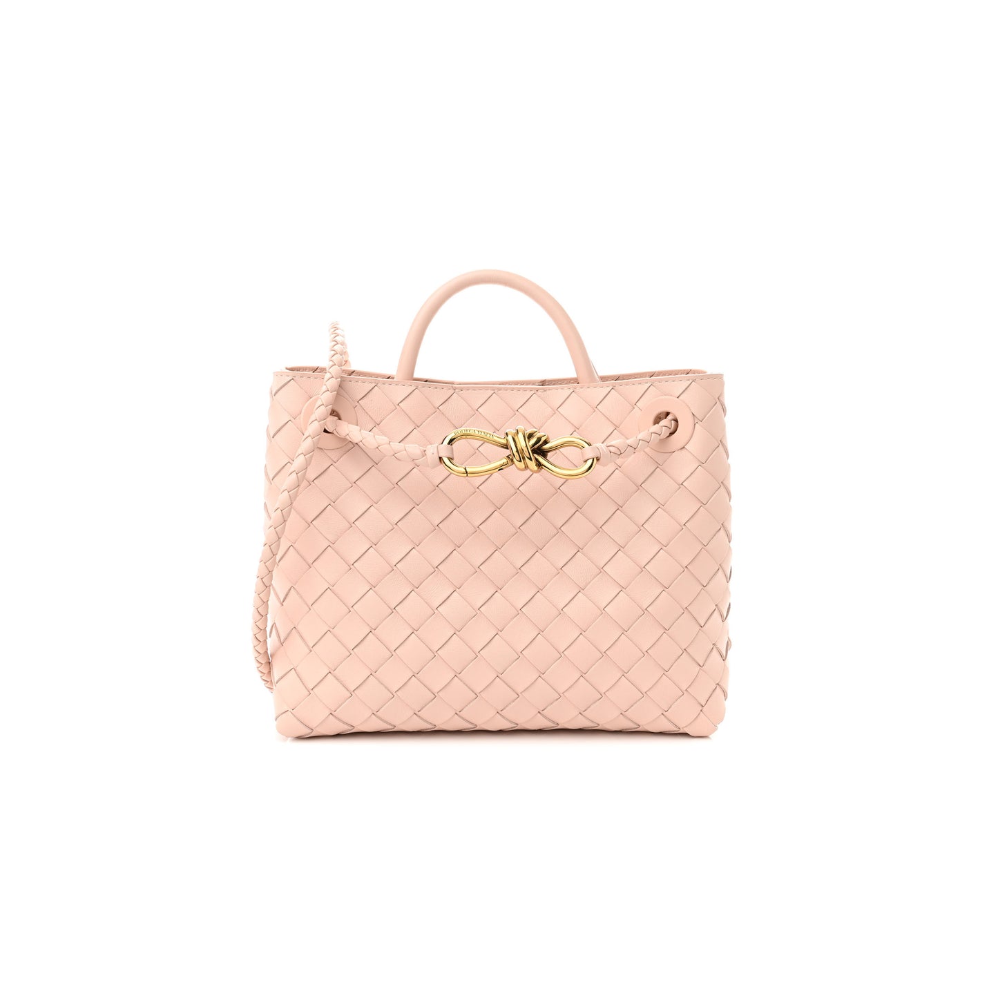 bo*te*ga Ve*ne*ta nappa intrecciato small andiamo shoulder bag lotus (25*20*10cm)