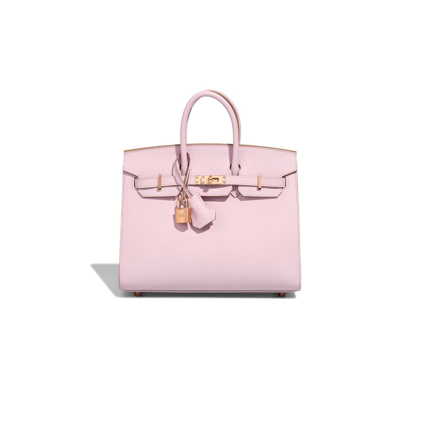 H**mes MASTER BIRKIN 25 EPSOM ROSE-GOLD HARDWARE ROSE SAKURA 635247 (25*20*13cm)