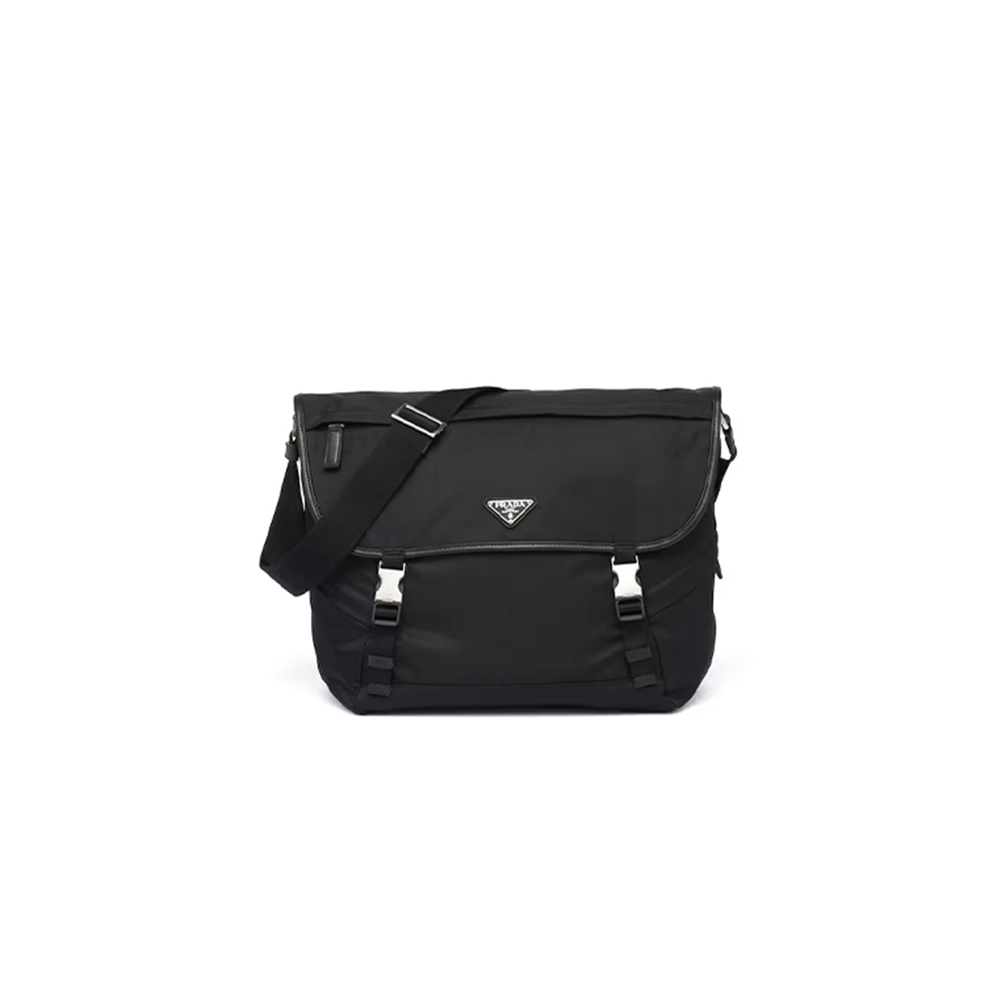 Pra*a re-nylon and saffiano leather shoulder bag 2vd052 (30*27.5*14.5cm)